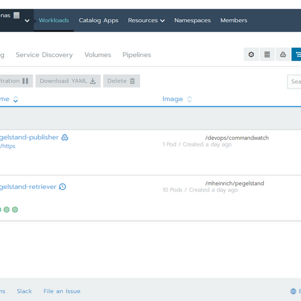 1. **Kubernetes Workloads Übersicht - IT Agentur Dashboard**
   Diese Abbildung zeigt eine detaillierte Übersicht der Kubernetes Workloads innerhalb des Dashboards einer IT Agentur. Ideal zur Visualisierung von DevOps-Prozessen und zur Optimierung der Inf
