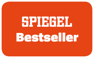Rotes Rechteck mit dem Text "SPIEGEL Bestseller" in weißer Schrift.