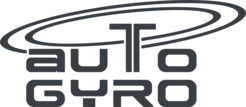 Logo der Marke "Auto Gyro" mit stilisiertem Rotorblattmuster.