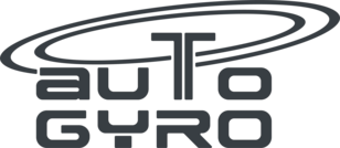 Logo der Marke "Auto Gyro" mit stilisiertem Rotorblattmuster.