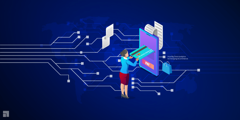 Frau fügt Karte in virtuellen Geldautomaten ein, vor digitalem Netzwerkhintergrund auf Weltkarte.