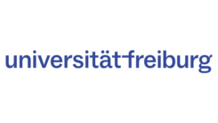 Logo der Universität Freiburg mit stilisiertem Siegel und Schriftzug "UNI FREIBURG" in Blau und Rot.