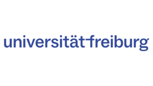 Logo der Universität Freiburg mit stilisiertem Siegel und Schriftzug "UNI FREIBURG" in Blau und Rot.
