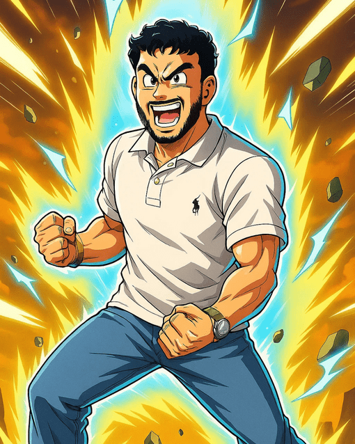 Eine Person mit weißem Polohemd steht vor einer Wand, lächelt und hat die Hände vor sich verschränkt.